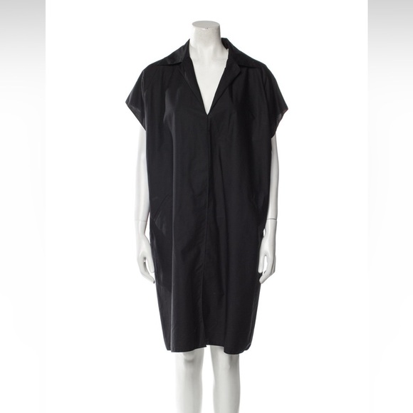 Shamask Classic Shirt Dress in Cotton pockets minimalist oversized designer - Picture 13 of 13